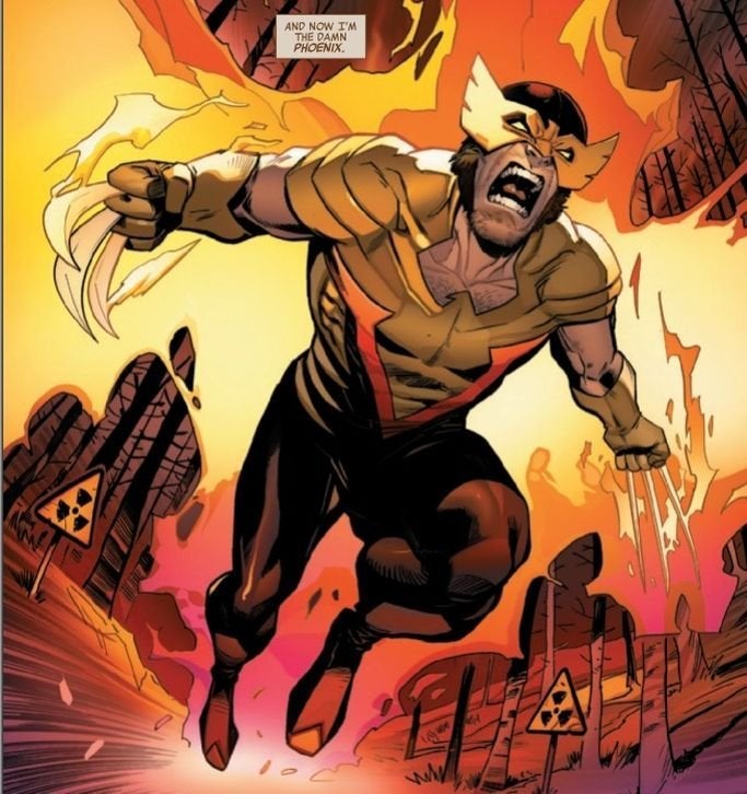 Wolverine com visual de Fênix em Vingadores # 43 de Jason Aaron - Cine Hero